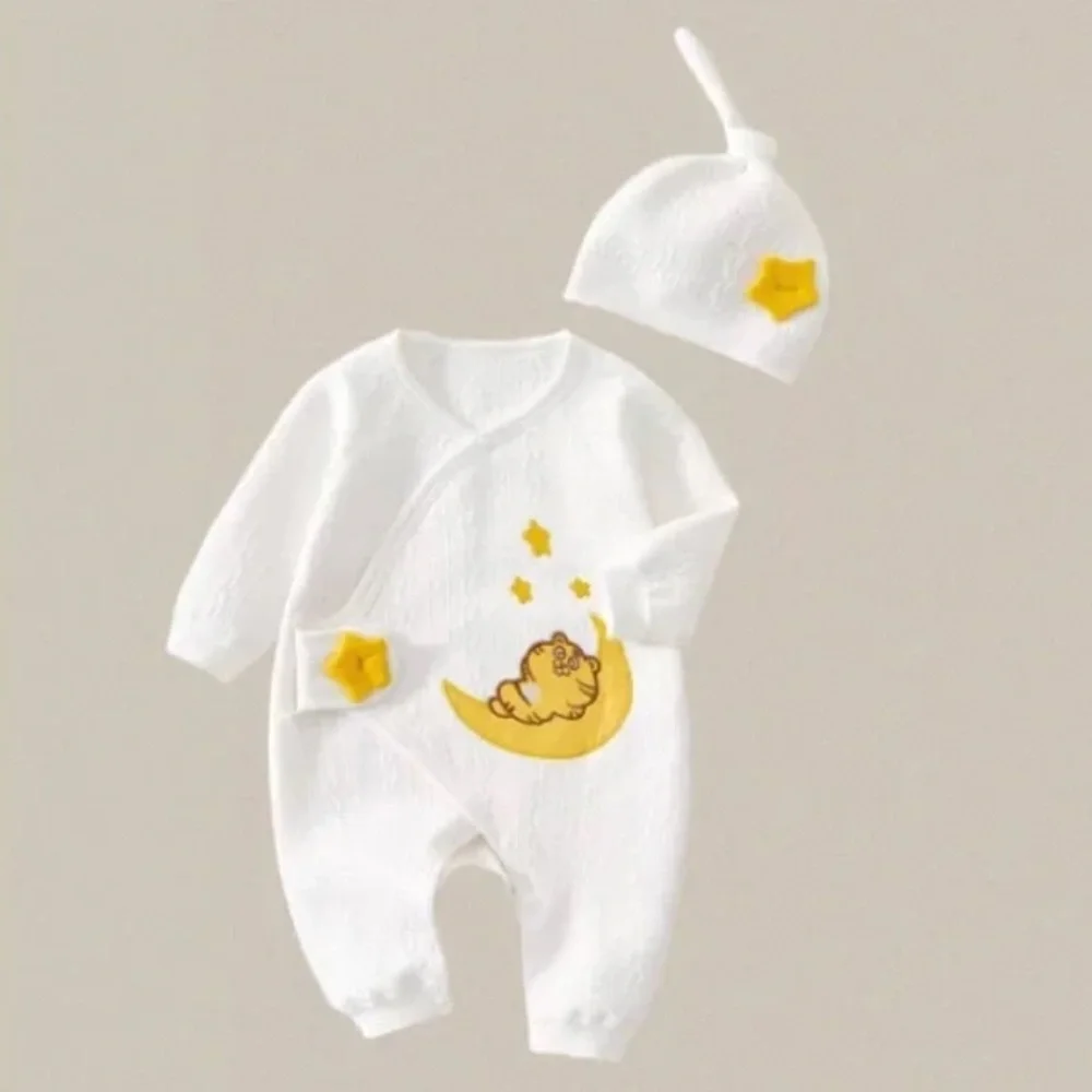 Baby Star Knit Onesie Hat and Bodysuit Set